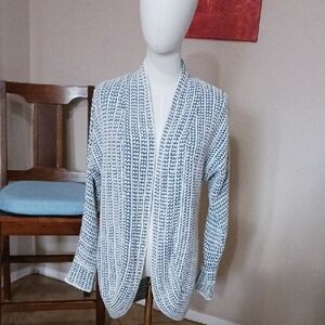Pink Republic- Blue and White Cardigan